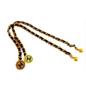 Authentic Chanel CC Double Chain Wrap Bracelets